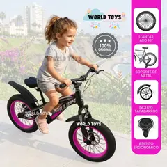 Velox - Bicicleta Deportiva Aro 16 «PHILLIPS» Llantas Anchas Pink