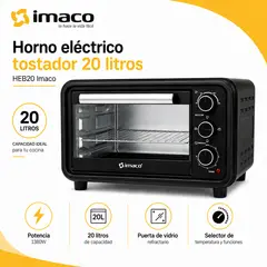 Imaco - Horno eléctrico tostador 20 litros HEB20 Imaco