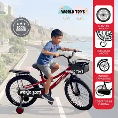 Baby - Bicicleta Deportiva para Niños Aro 20 «PHINES» Edición Exclusiva Red