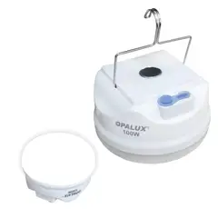 OPALUX - Lampara portatil recargable con panel solar 100w Opalux
