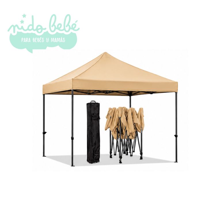 Toldo Plegable 3X6m Protección UPF 50+ Beige