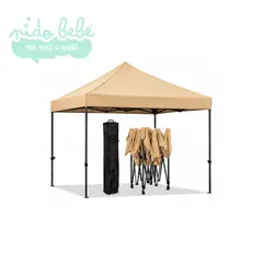 HOME DESING - Toldo Plegable 3X6m Protección UPF 50+ Beige