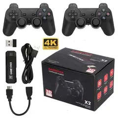 GENERICO - Consola de Videojuegos GameStick 30000 juegos con 2 mandos inalámbricos