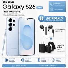 SAMSUNG - SAMSUNG S26 ULTRA 512GB - SKY BLUE + AUDIFONOS + CARGADOR