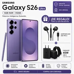 SAMSUNG - Samsung Galaxy S26 Ultra 512GB Violeta + Audífonos + Cargador 45W