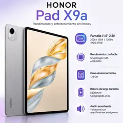 HONOR - Tablet HONOR Pad X9A Tablet 11.5" 2.5K Wifi 6GB+128GB 8300mAh MagicOS 9.0 Snapdragon 685 ELN2-W29