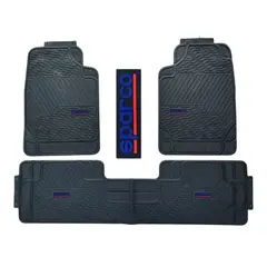 SPARCO - Piso SPARCO Universal 3 Piezas Pvc Auto Camioneta