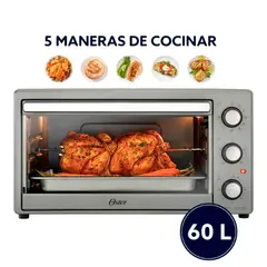 OSTER - Horno Electrico de 60 L con Rotisero TSSTTV60MNS  Oster
