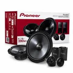 PIONEER - Parlante Componente Pioneer 2 Vías Para Auto 390W