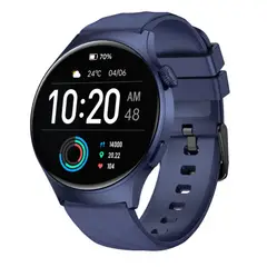 MICCELL - Miccell Reloj Inteligente Azul con Asistente de Voz Monitor Cardíaco y Modos Deportivos