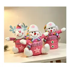 GENERICO - Set de 3 Porta Caramelos Navideños