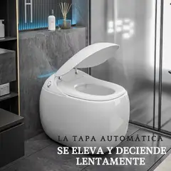 FRATELLI - Inodoro Inteligente Automático Curvo con Pantalla LED, Bidé y Control Remoto