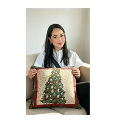 GENERICO - Cojín Decorativo Navideño Árbol de Navidad