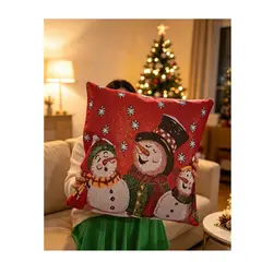 GENERICO - Cojín Decorativo Navideño nieve y alegria