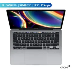 APPLE - MacBook Pro 2020 13.3” i5 16GB RAM + 512GB SSD Gris Espacial Reacondicionado Grado A.