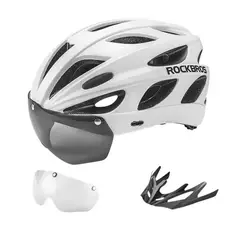 Rockbros - Casco TT-16 Con Lente fotocromatico Y Visera Rockbros ciclismo, scooter, patineta