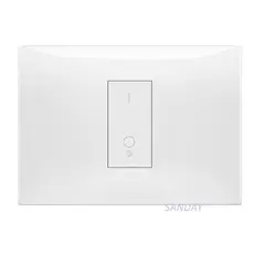 GENERICO - INTERRUPTOR SIMPLE BIPOLAR NEVE UP PLACA BLANCA Y DADO BLANCO VIMAR