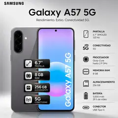 SAMSUNG - Celular Samsung Galaxy A57 5G 8GB - 256GB Gray
