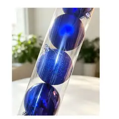 GENERICO - TUBO ESFERAS DE NAVIDAD 8CM X 12 AZUL