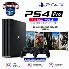 SONY - 4k SONY play station PRO  con 2  mandos 100 juegos