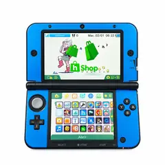 Nintendo - Consola Nintendo 3DS XL / LL Azul Reacondicionada + Memoria 64GB (Más de 100 juegos incluidos)