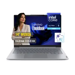 LENOVO - Laptop Lenovo ThinkBook 14 G8 IAL Intel Core Ultra 5 16GB DDR5 SSD 512GB 14 WUXGA Windows 11 Pro