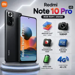 XIAOMI - Celular Xiaomi Redmi Note 10 Pro 4G 8GB RAM 256GB