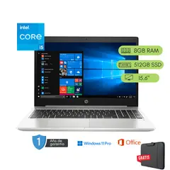 HP - Laptop HP ProBook 450 G7 Core i5 10ma 8GB RAM 512 GB SSD Reacondicionada