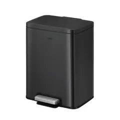 EKO - Basurero pedal acero inoxidable Madison 20L negro