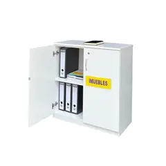 TEMEL - Credenza de Oficina 80 cm SENA Blanco