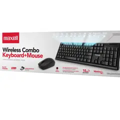 MAXELL - Combo Maxell inalámbrico WKBC-200/ Teclado  + Mouse/Receptor USB.