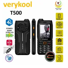 VERYKOOL - CELULAR BASICO VERYKOOL T500 4G DUAL SIM NEGRO BATERIA 10,000mAh