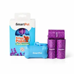GENERICO - Smart Pet Portabolsas con 8 Rollos con Aroma Lavanda para Perros