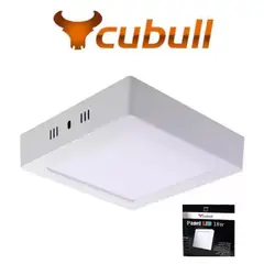CUBULL - PANEL LED CUADRADO 18W ADOSABLE SOBREPUESTO LUZ BLANCA CUBULL