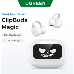 UGREEN - Audífonos Bluetooth TWS UGREEN ClipBuds Magic con Pantalla Táctil Blanco
