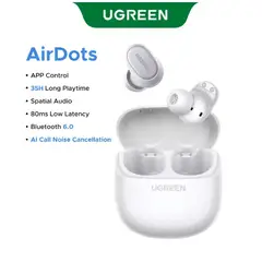 UGREEN - Audífonos Bluetooth TWS UGREEN Dots Blanco