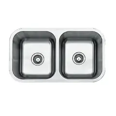 XM - LAVADERO DE COCINA ACERO 2 POZAS WUD8246