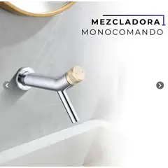 FRATELLI - MEZCLADORA MONOCOMANDO A LA PARED FANTINI BRONCE CROMADO & DORADO