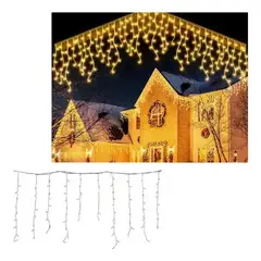 GENERICO - Luces Led Cascada Amarillo ambar - Decoración Navidad