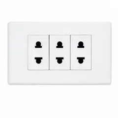 UYUSTOOLS - Tomacorriente Empotrable Triple PC-Blanca Uyustools TMA603U