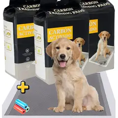 GENERICO - Pañal De Piso Perro Carbon Activado Talla XL (60 Pads) 90 x 60cm + Regalo