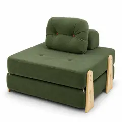 GENERICO - Sofá Cama Plegable 2 en 1 con Respaldo Acolchado