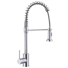 FRATELLI - Grifo Flexible Monocomando para Cocina con Ducha Extraíble Cromada - NAVARRA-1