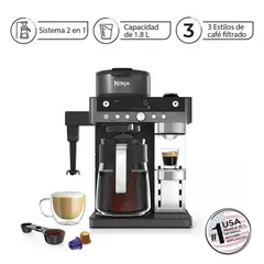 Ninja - Máquina de café DualBrew Ninja CFN802EU - Precisión profesional para café de alta calidad