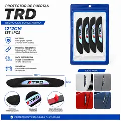 OEM - Protector De Puerta TRD Universal 4Pcs Para Auto