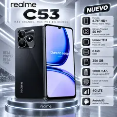 REALME - Celular Realme C53 8GB RAM 256GB   NEGRO / NEGRO / NEGRO