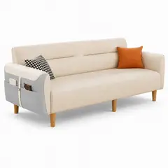 GENERICO - Sofá Cama Reclinable de Tres Posiciones con Brazos Removibles 930