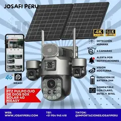 GENERICO - Ptz Pulpo Ojo de dios 50X solar 4G HiEasy