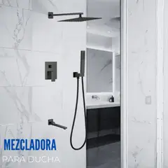 FRATELLI - Mezcladora para Baño y Tina Cuadrada Negro FB024T Sands Bronce Empotrable