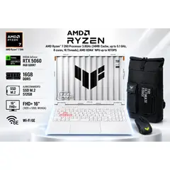 ASUS - ASUS TUF GAMING A 16" WUXGA, Ryzen 7-260, RAM 16GB DDR5, SSD512 GB, RTX 5060 + COMBO TUF